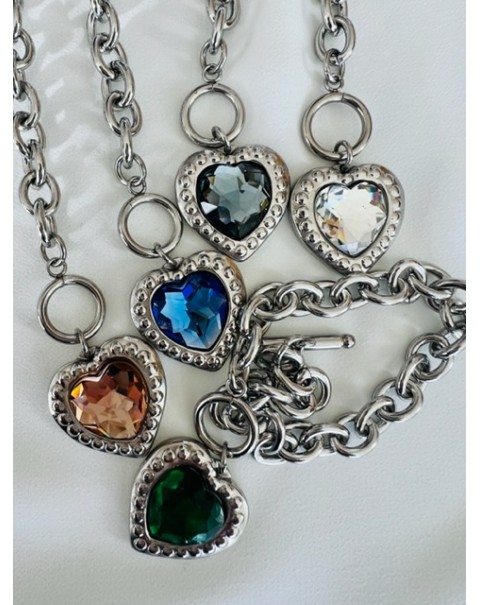 Βραχιόλι αλυσίδα με καρδιά