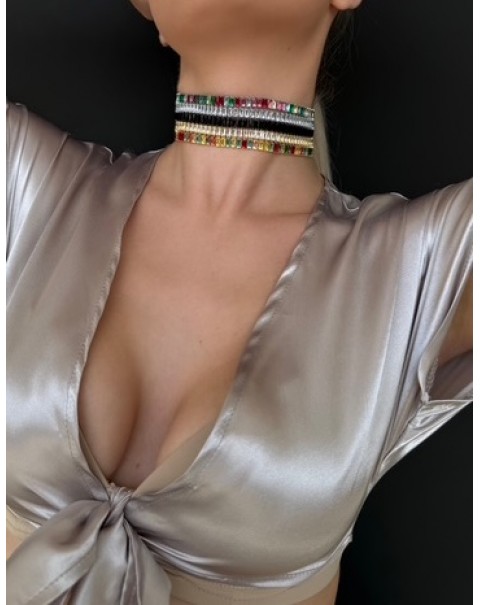 Κολιέ τσόκερ ριβιέρα 