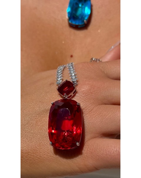 Κολιέ ριβιέρα με κρύσταλλο