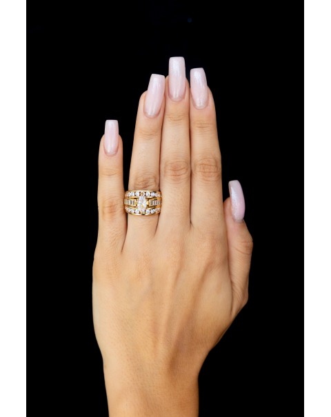 Δαχτυλίδι από ασήμι 925 με ζιργκόν