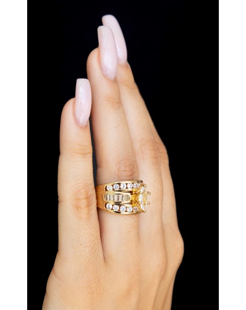 Δαχτυλίδι από ασήμι 925 με ζιργκόν