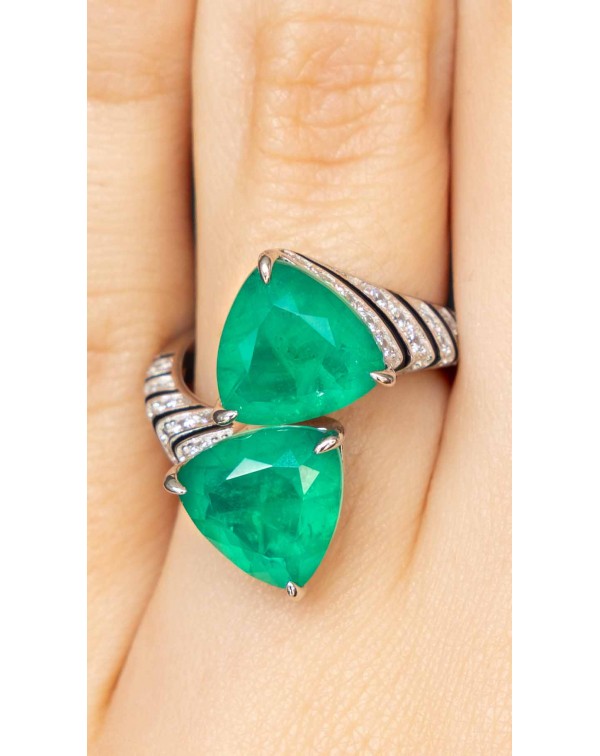 Δαχτυλίδι δάκρυα ασήμι 925 