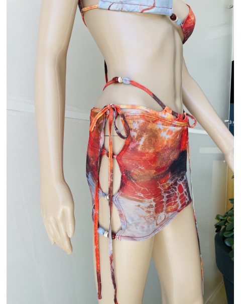 Μπικίνι Multicolour με παρεό