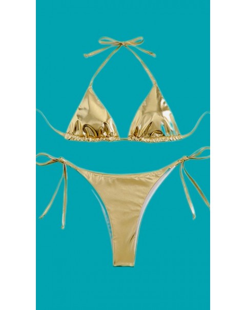 Μπικίνι με μεταλλική όψη