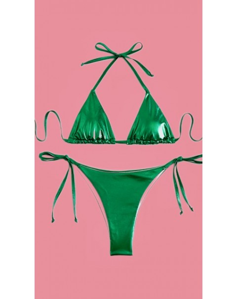 Μπικίνι με μεταλλική όψη