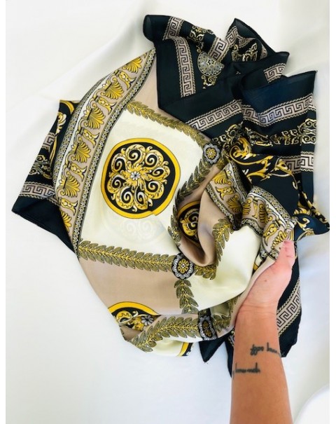 Μεγάλο μαντήλι σε γήινες αποχρώσεις 