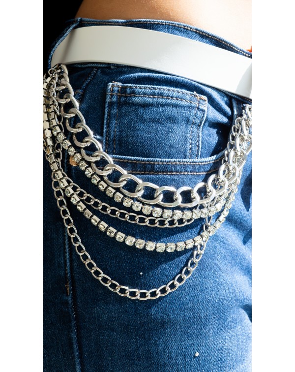 Μεταλλική ζώνη με αλυσίδες ...