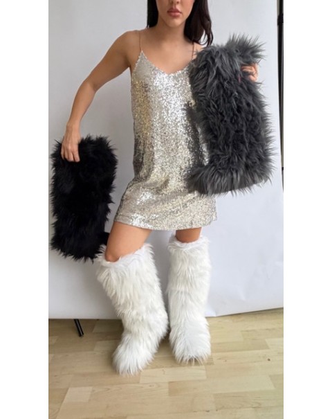 Μπότες από συνθετική γούνα 