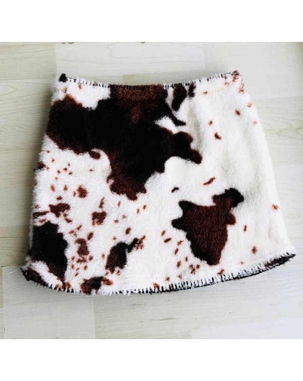 Φούστα από συνθετική γούνα 