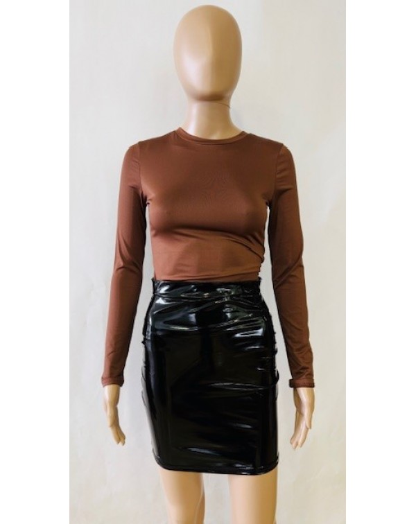 Φούστα vinyl pencil