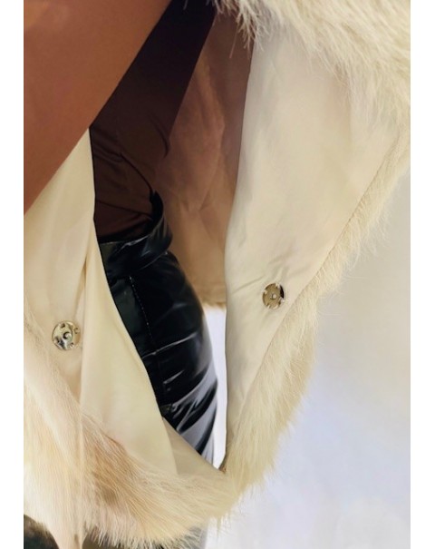 Πόντσο από οικολογική γούνα 