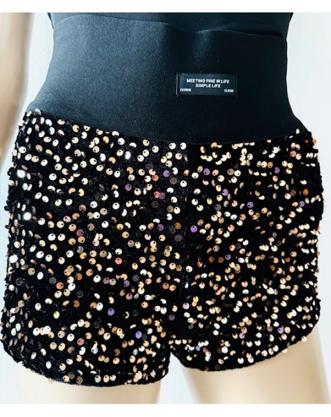 Σορτς βελούδο με παγιέτες 