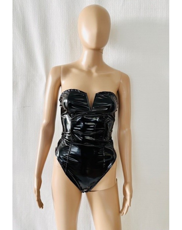 Κορμάκι strapless vinyl 