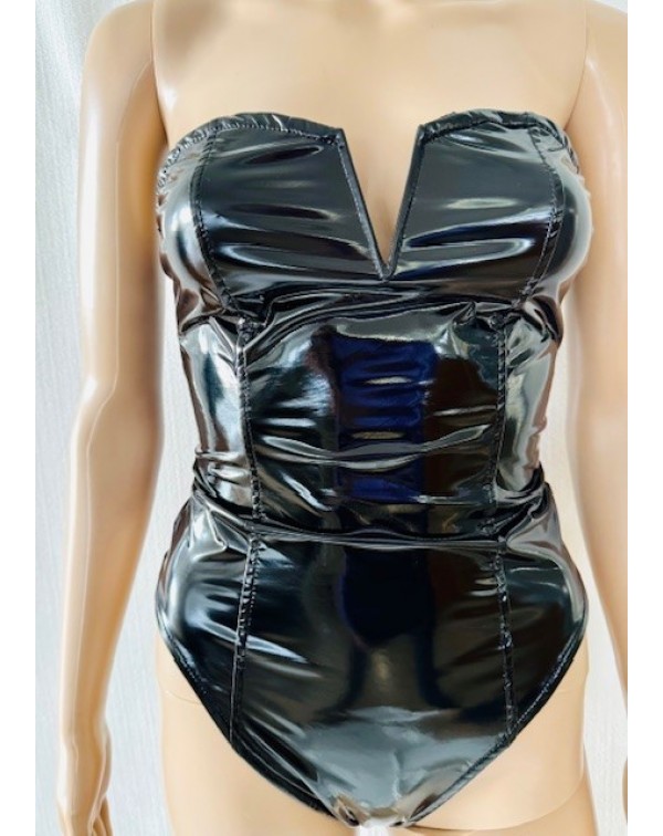 Κορμάκι strapless vinyl 