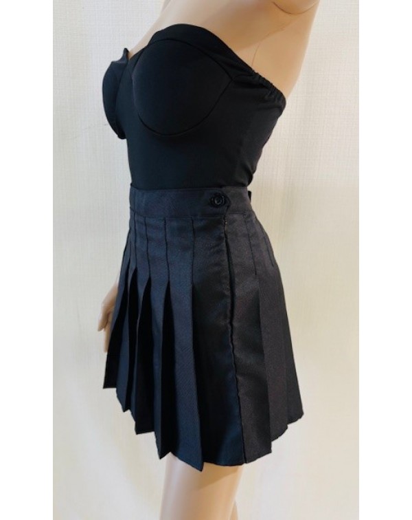 Μίνι φούστα με πιέτες και π�...