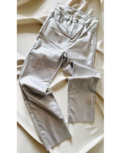 Παντελόνι πεντάτσεπο με γυαλιστερή επίστρωση