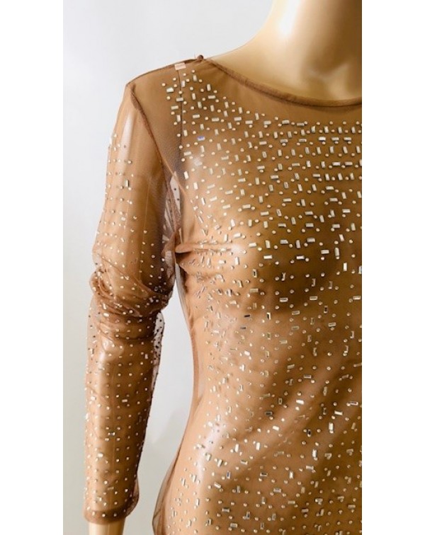 Μακρύ φόρεμα από φιλέ με στ�...