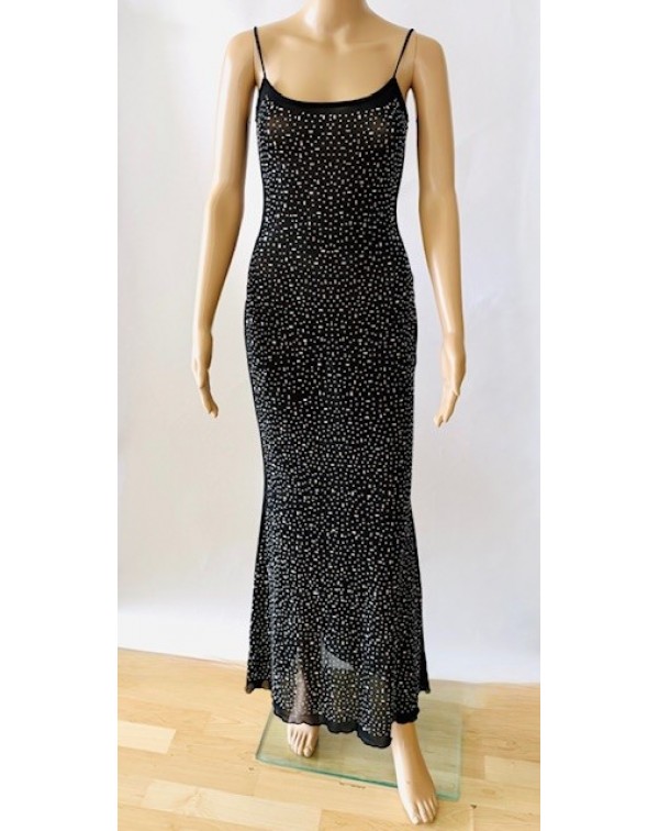 Μακρύ φόρεμα από φιλέ με στ�...