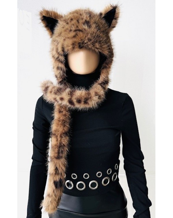 Καπέλο τίγρης γούνινο με αυ...