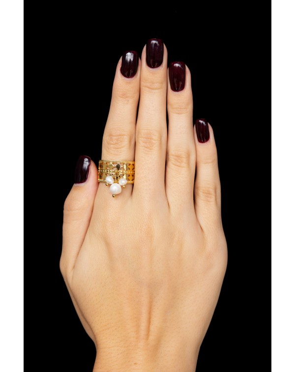 Δαχτυλίδι σκαλιστό με κρεμ�...