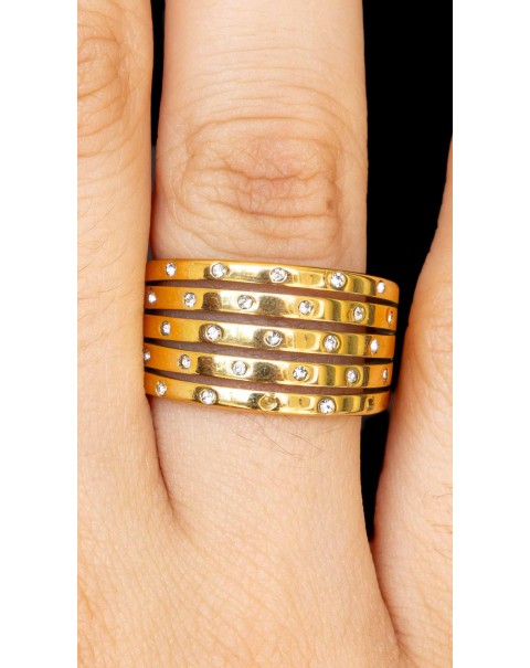 Δαχτυλίδι πολύσειρο με ζιργκόν