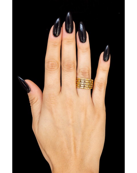 Δαχτυλίδι πολύσειρο με ζιργκόν