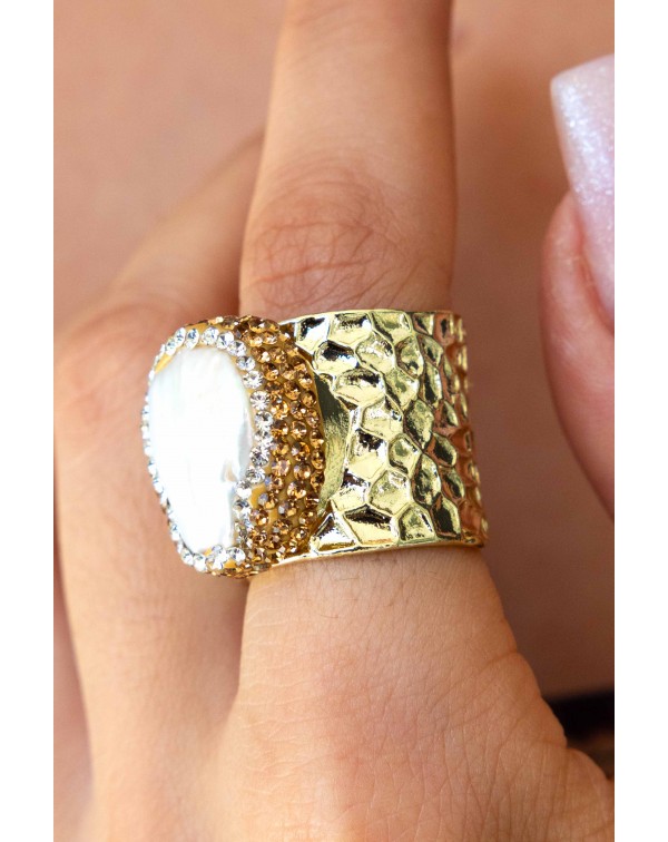 Δαχτυλίδι σφυρήλατο με μαρ�...