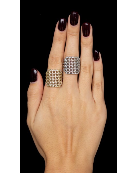 Δαχτυλίδι γεωμετρικό με ζιργκόν