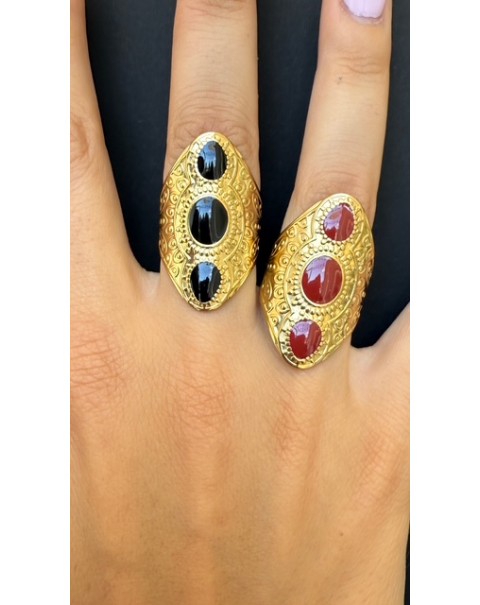 Δαχτυλίδι boho με σμάλτο