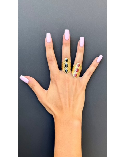 Δαχτυλίδι boho με σμάλτο