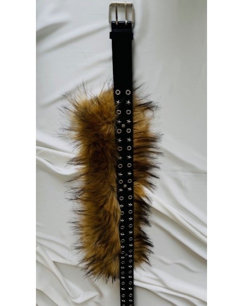 Ζώνη με συνθετική γούνα