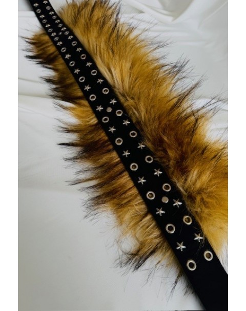 Ζώνη με συνθετική γούνα