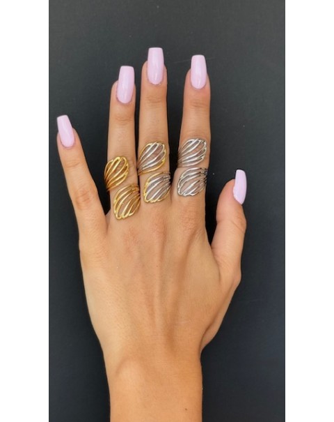 Δαχτυλίδι boho φύλλα