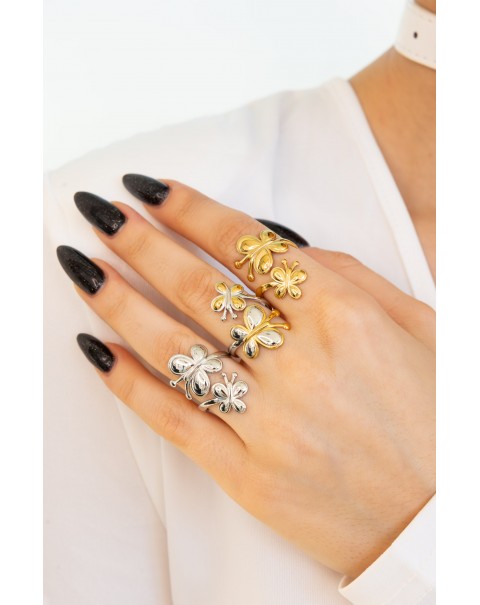 Δαχτυλίδι πεταλούδες 