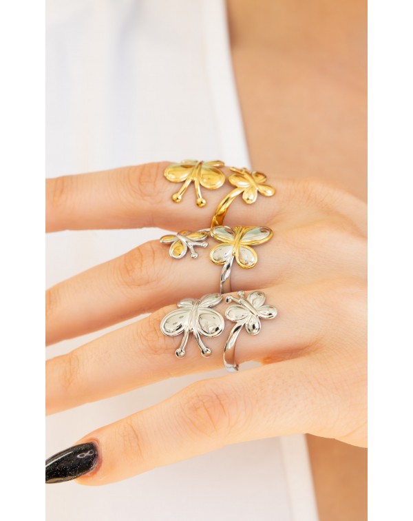 Δαχτυλίδι πεταλούδες 