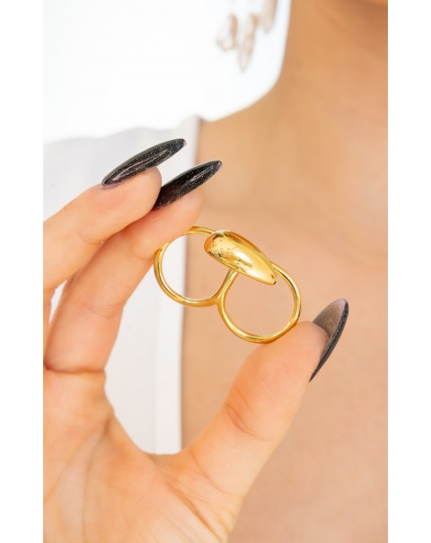 Δαχτυλίδι διπλό σταγόνα