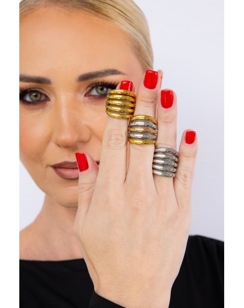 Δαχτυλίδι φαρδύ πολύσειρο