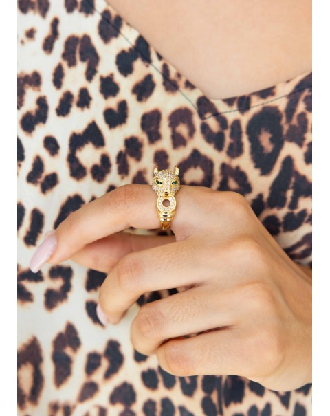 Ανοιγόμενο δαχτυλίδι τίγρης - πάνθηρας