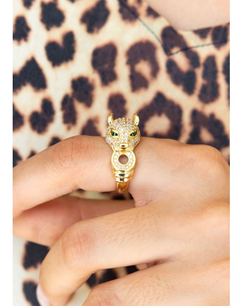 Ανοιγόμενο δαχτυλίδι τίγρης - πάνθηρας