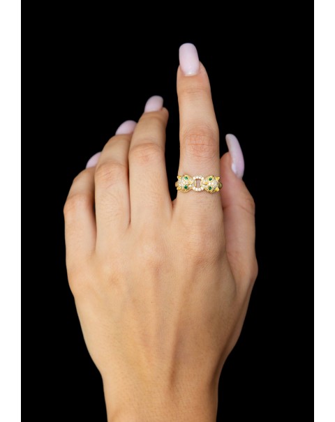 Ανοιγόμενο δαχτυλίδι τίγρης - πάνθηρας