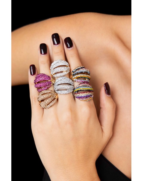 Δαχτυλίδι ελαστικό με στρας