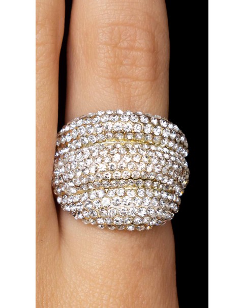 Δαχτυλίδι bull με στρας