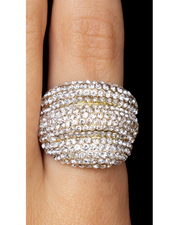 Δαχτυλίδι bull με στρας