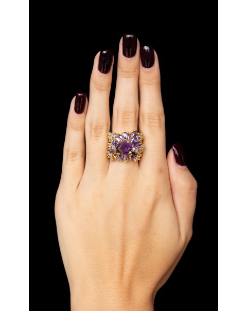 Φαρδύ δαχτυλίδι με ζιργκόν