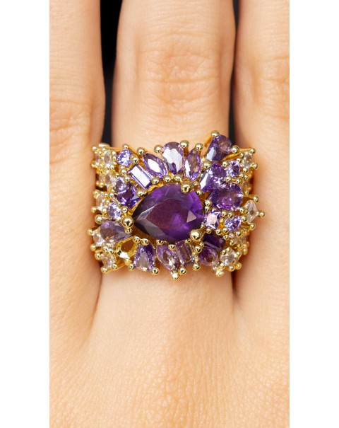 Φαρδύ δαχτυλίδι με ζιργκόν