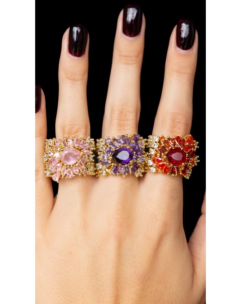 Φαρδύ δαχτυλίδι με ζιργκόν