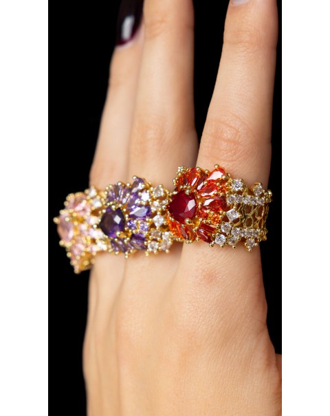 Φαρδύ δαχτυλίδι με ζιργκόν