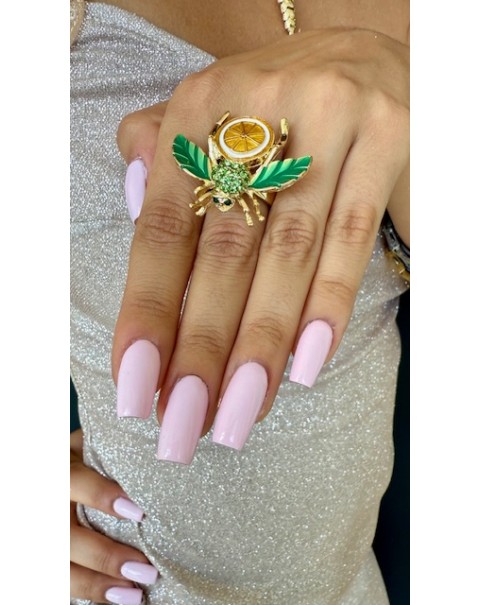 Δαχτυλίδι μέλισσα με λεμόνι