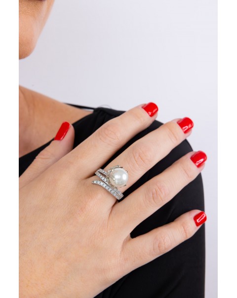 Δαχτυλίδι με πέρλα