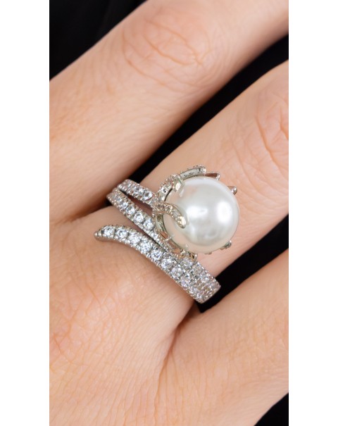 Δαχτυλίδι με πέρλα